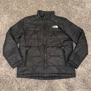 New The North Face Boys Reversible Shasta Full Zip Hooded Jacket Black Large